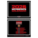 2026 Motorsports Wall Calendar | Full Formula Racing Schedule for All Races | Arts of Legendary Races & Tracks | Best Gift for F1 Fans