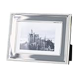 HYFEUOKF Marco De Fotos De Metal Plateado De 6 Y 7 Pulgadas, 2 Uds., Adecuado for Exhibición Y Suspensión Horizontal Y Vertical(6-inch)