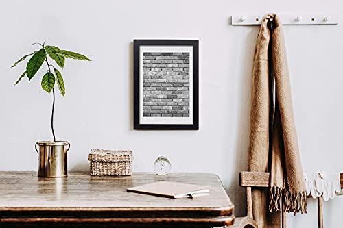 Affiche 20x30 cm mur de briques sous cadre MDF décoratif - 3