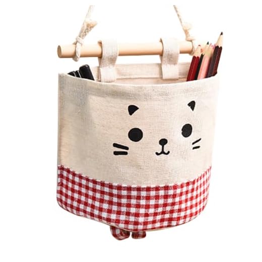 Levemolo Cotton Hanging Storage Bag Organizer Bath Bathroom Living Toy Storage Holder for Bedroom Accessories