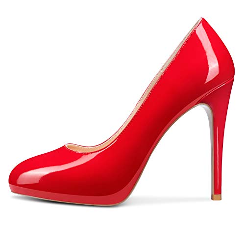 Castamere Womens Sky High Heels Inner Platform Sexy Pumps Slip-on Stilettos 12CM Heel Office Dress2