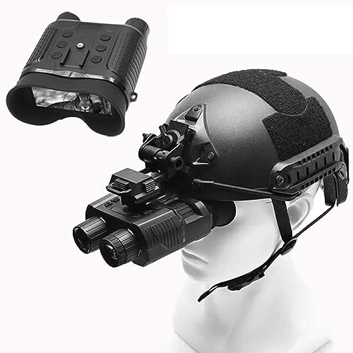 Gafas de visión Nocturna para Exteriores. Binoculares Digitales de visión Nocturna 8X HD 1080P telescopio Caza con Montaje en Cabeza infrarroja Equipo vigilancia Camping 400m