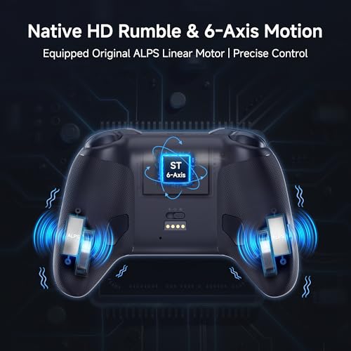 Image of MOBAPAD Chitu2 HD Wireless Pro Controller for Nintendo Switch 2 /1 Lite /OLED, Gamepad with TMR Glide Joysticks [ZERO Drift], HD Rumble, NFC, Mechanical Buttons, Turbo, Programming, 6 Axis Gyro