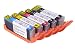 Produktbild Kopyform Lebensmitteltinte Patronen-Set Canon-kompatibel (PGI-550 + CLI-551, z.B. IP7250) - TK150