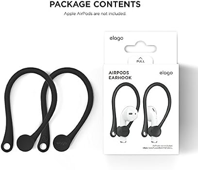 elago EarHooks Compatible with AirPods 3, Compatible with AirPods Pro,  Compatible with AirPods 2,1 - Perfect for Outdoor Activities, Long-Lasting  Comfort (Black) : Amazon.com.au: Electronics