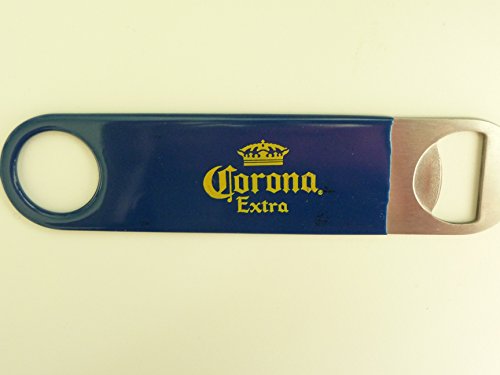 Corona Extra Corona LightDual Stainless Steel Vinyl Covered Beer Bottle Opener wLogos - Wrench Bartender Style
