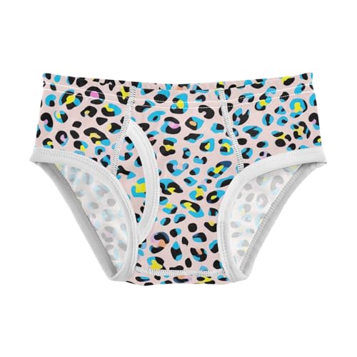ODAWA Leopard Print Black Spots Tag Free Toddler Cotton Underwear, 2T Boy Underwear