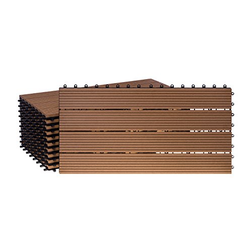 Ventanara WPC Terrassendielen aus Holz-Kunststoff für Außenbereiche