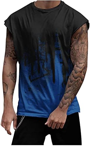 Men's Floral Tank Top Sleeveless Tees 3D Print Casual Sport Gym T-Shirts Hawaii Beach Vacation Tanks Summer Tops