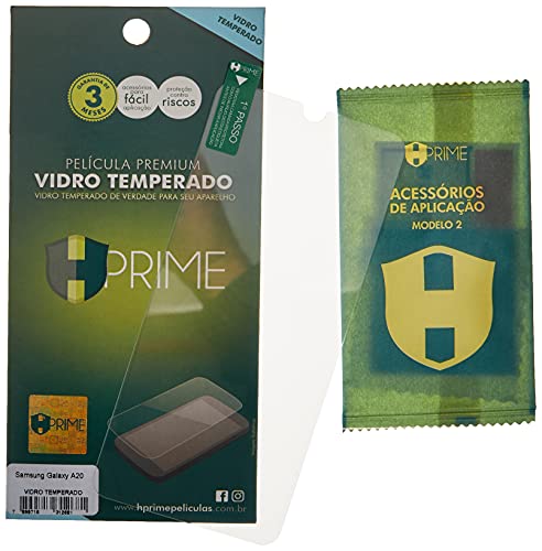 Pelicula de Vidro Temperado 9H para Samsung Galaxy A20, HPrime, Película Protetora de Tela para Celu