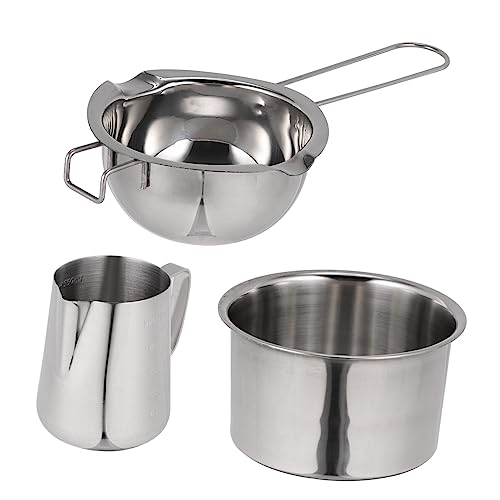 OHPHCALL Elevate Your Outdoor Cooking Stainless Steel Cheese Melting Pot Compact Hiking Cookware Baking Chocolate Pan Cook Tool Even Heat Distribution