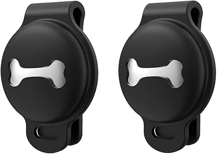 sichy airtag dog collar holder2 pack silicone pet collar case for apple airtags anti lost protective air tag case holder cover compatible with cat