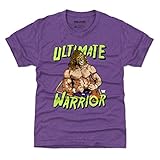 500 LEVEL Ultimate Warrior WWE Youth Shirt (Kids Shirt, 10-12Y Large, Heather Purple) - Ultimate...