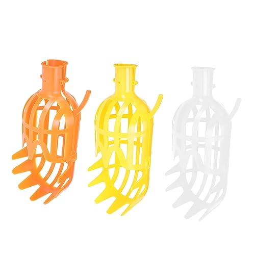Yardwe 2sets Aerial Fruit Picker Vegetable Rack Fruit Harvester Baskets Berry Picker Fruit Grabber Picking Pole Mango Picker Basket Collector Picks Picking Pad Nut Gatherer Pp 3pcs*2