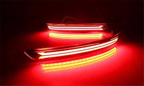 Image of Automaze Rear Bumper LED Matrix Reflector Brake Light For Innova Crysta 2016-2020 Models, Set of 2 Pc, With Running Indicator Function( B Model)