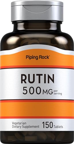 Piping Rock Rutin 500mg | 150 Caplets | Vegetarian, Non-GMO, Gluten Free Supplement