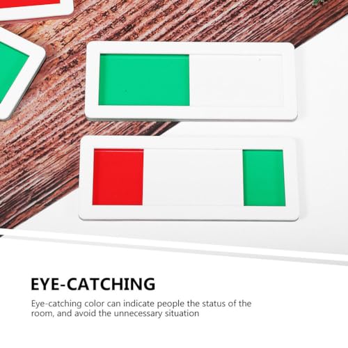 Operitacx 2 Stück „Frei oder Besetzt“-Schild mit Schieber, „Frei oder Besetzt“-Schiebeschilder, „Besetzt“-Schild „WC“ für Wartezimmer, Besprechungsräume, Raumstatus-Raumschild, Silber, 10 x 4 cm