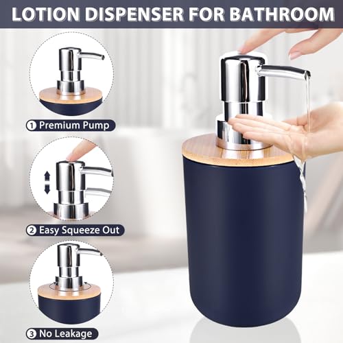 Imucci IZ0124 4SET Bathroom Accessories Set 5Piece Plastic Bathroom Decor Sets Accessories, Toothbrush Holder, Toothbrush Cup, Soap Dispenser, Soap Dish thumb #2