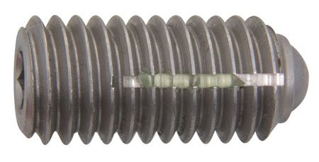 Kipp KBP-164 Hex-Socket Long-Lok Thread All-Stainless Steel Ball Plunger 5/8-11 x 1.30, End force-28.10 lbs.