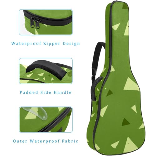 Housse pour guitare acoustique imperméable imprimé géométrique multicolore