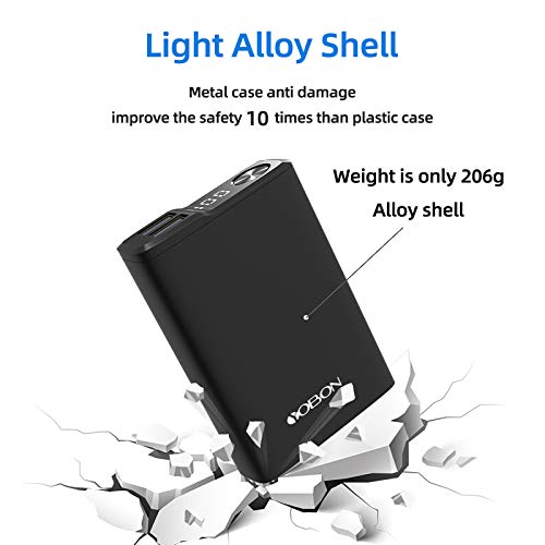 Yobon T7 Portable Phone Charger 12000Mah Fast Charge Ultra Mini Power Bank External Battery Packs Dual Usb Ports Type C 2.4A thumb #5