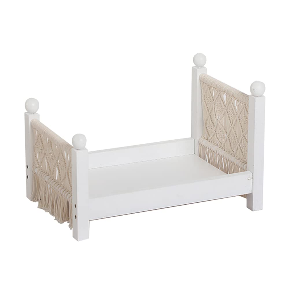 F Fityle Lit de Photographie Bébé Nouveau-né, Fait en Bois 46x26x30cm, Accessoire pour Atelier Photo