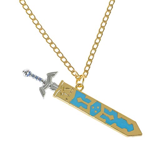 keysm Tipo Legend of Zelda Collar con Master Espada Colgante de Enlace
