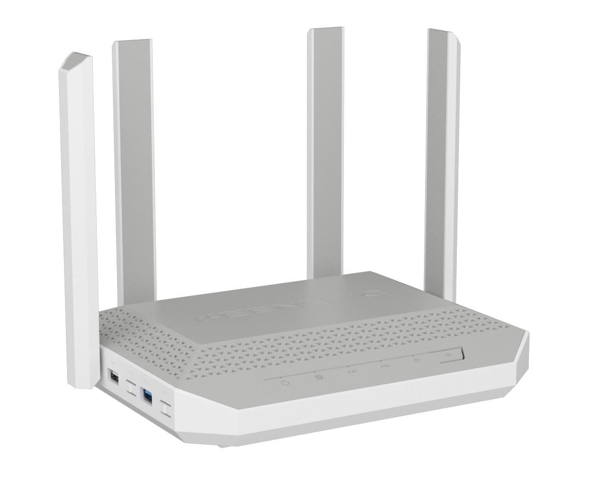 Keenetic Titan (KN-1812) Router multigigabit Wi-Fi 7 Mesh BE7200 con un Smart Switch 1x10G, 1x2,5G y 4x1G, Puertos USB 3.2 y USB 2.0 multifunción