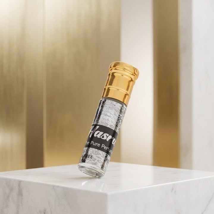 Hasrat Attar 6ml | Premium Long-Lasting Unisex Perfume Oil | Exotic Floral & Woody Fragrance | Alcohol-Free Roll-On Attar for Men & Women Luxurious Everyday Wear & Perfect Gifting