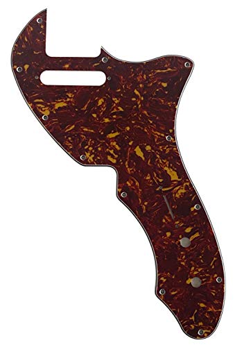 For 69 Telecaster Tele Thinline Guitar Pickguard (4 Ply Red Tortoise)