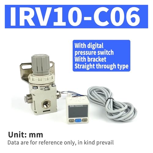 Régulateur IRV10-C06 T2 de pression avec manomètre de support