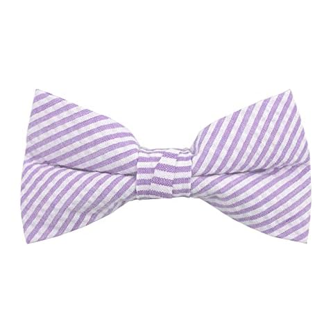 Jacob Alexander Seersucker Bow Tie - Lavender Cover