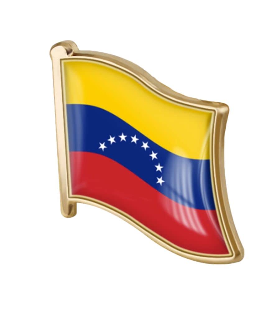 vmcoatdu Country Flag Pin Badge International Travel Brooch Metal Alloy Souvenir Pin for Hat Clothes Backpack