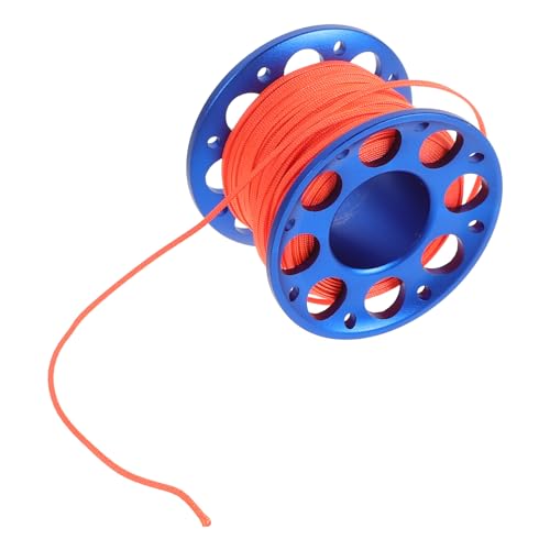 Carrete de buceo de aluminio resistente y ligero color azul para surf 1