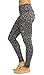90 Degree By Reflex - Performance Activewear - Printed Yoga Leggings - Crotchet Grey - Large
