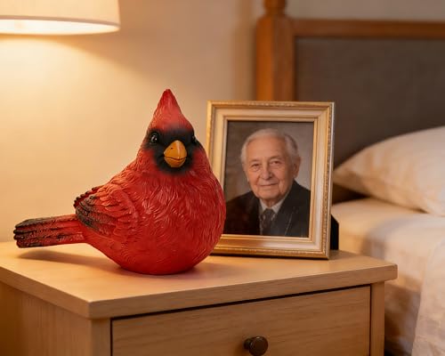 Figura de Cardenal Rojo 8 Pulgadas para Decoración miniatura 4