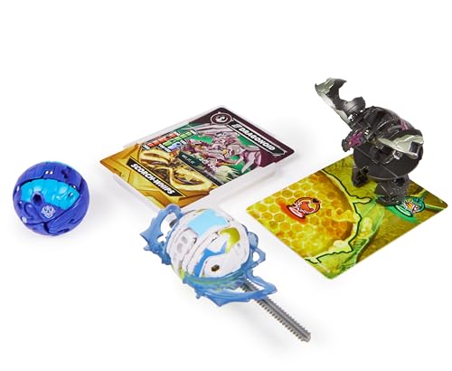 BAKUGAN 3.0 - Starter Pack - 2 Billes, 1 Bille Special Attack, 1 Anneau de Combat, 1 Carte Lanceur et 9 Cartes - Collection Jouet - Jouet Enfant 6 Ans Et + - Modèle Aléatoire