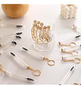 Upgrade 48 Pieces Disposable Mascara Wands Set, Include 24 Pcs Crystal Lash Spoolies Brush and 24...