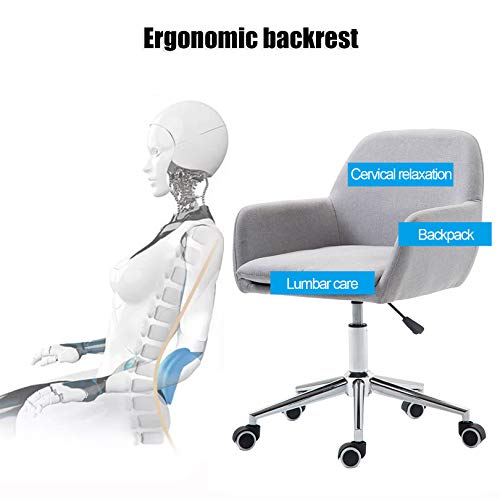 Chaise de bureau en lin épais de qualité supérieure et robuste - 3