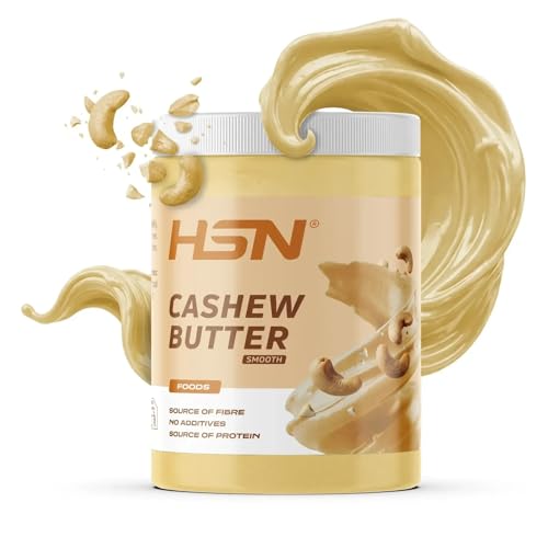 HSN Crema de Anacardo 1 Kg | 100% Anacardos Tostados Naturales | Textura Suave y Cremosa | Sin Azúcares Añadidos, Sin Grasa de Palma ni Sal | Fuente de Proteínas Vegetales