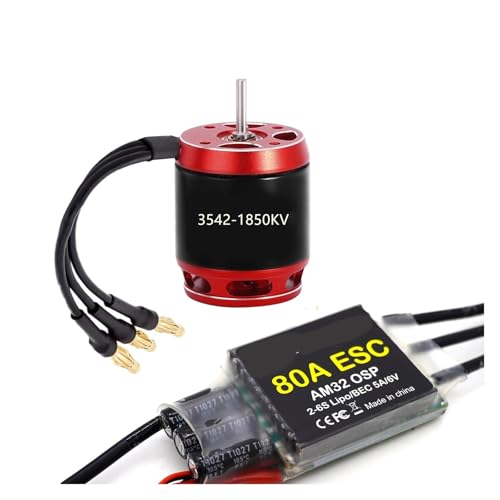 Moteur brushless 3542 1850KV outrunner avec variateur 80A