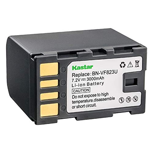 Kastar Battery Replacement for JVC BN-VF808U BN-VF815 BN-VF815U BN-VF823 BN-VF823U and JVC GR-D720 GR-D740 GR-D750 GR-D760 GR-D770 GR-D790 GR-D850 GR-D870 GR-D875 GR-DA30 GS-TD1 GY-HM70 GY-HM100 Kastar Battery Replacement for JVC BN-VF808U BN-VF815 BN-VF815U BN-VF823 BN-VF823U and JVC GR-D720 GR-D740 GR-D750 GR-D760 GR-D770 GR-D790 GR-D850 GR-D870 GR-D875 GR-DA30 GS-TD1 GY-HM70 GY-HM100