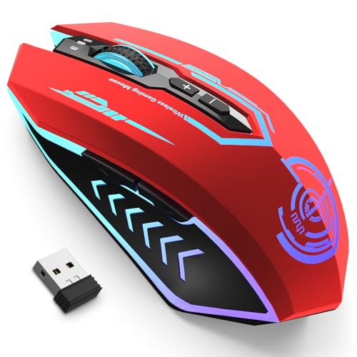 UHURU Gaming Mouse, Wireless Gaming Mouse with 7 Buttons...
