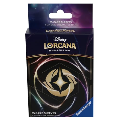 Ravensburger Disney Lorcana TCG Card Sleeves Featuring Lorcana Card-Back Artwork | 65 Protective Sleeves for TCG Decks | Ages 8+