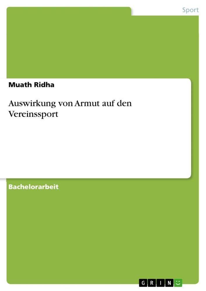 Auswirkung von Armut auf den Vereinssport
