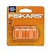 Original Fiskars Cuchillas de repuesto para máquinas de corte de papel, 2 unidades, para corte recto, Naranja, 1003868