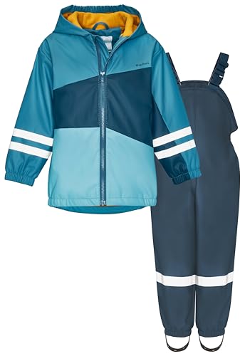 Playshoes Zweiteiliger Regenanzug Fleece-Futter, Gefütterter Matschanzug