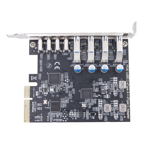 Tarjeta PCIe USB 3.2 ASM3142 con 8 puertos de 20 Gbps y tecnología sin controlador