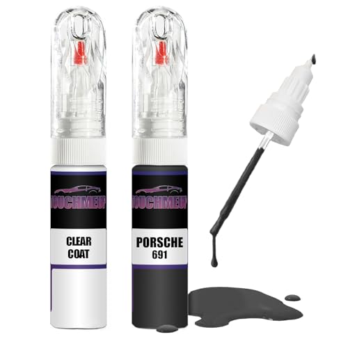 Para Porsche Graphit 691 + kit de reparación de pintura de retoque de capa transparente