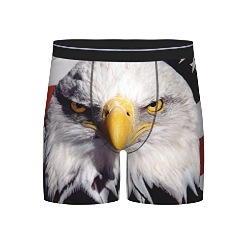SEAEAGLE American Bald Eagle Mens Boxer Briefs Extended Panties Sports Tight Underpants Breathable Elasticity